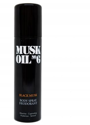 GOSH WOMEN BLACK MUSK DEZODORANT SPRAY 150ML MUSK OIL NO 6 PACK OF 3