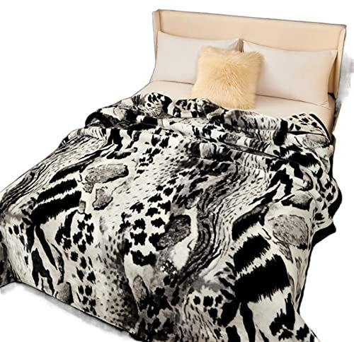 Decke Superweiche Decke Haut Blumendruck Doppelschicht Queen King Size Doppelbett Dicke warme Winterdecken