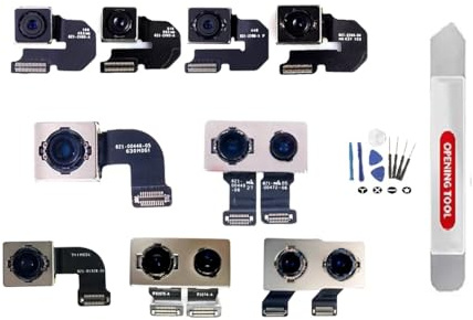 BAYERQ Fotocamera Posteriore Principale Compatibile con iPhone 8, X, XR, XS, XS Max,11, 11 Pro Max 12, 13, 13 Mini con Kit Strumenti (iPhone 11/iPhone 11 Pro Max)
