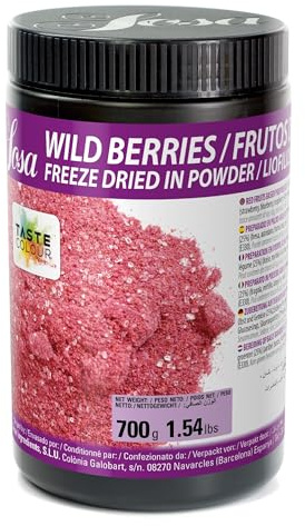 SOSA Frutos del bosque liofilizado en polvo - Colorante y potenciador de sabor - Bote 700grs - Uso alimentario