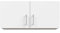 AVANTI TRENDSTORE - Dubino - Alzata per armadio Dubino a 2 ante battenti, in legno laminato di colore bianco. LAP 88,9x40,6x54,2 cm