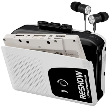 Reshow Lecteur cassette portable - 23501 - Blanc