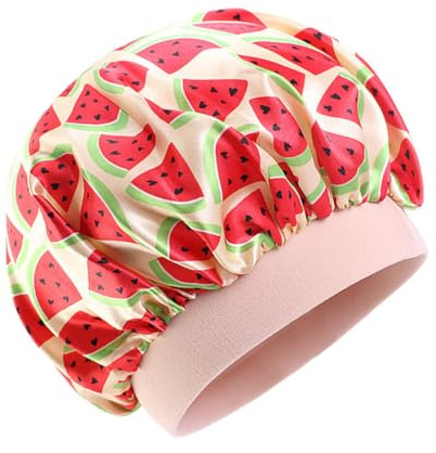 AYVRUOP Bonnet de Nuit Enfants en Satin,Bonnet Satin Cheveux Nuit Enfant avec Bande Élastique Réglable, pour Enfants de 5 à 12 Ans