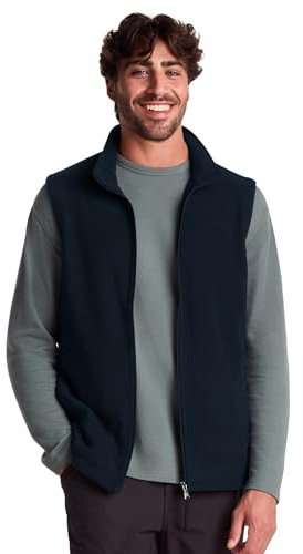 TOG24 Fleeceweste Herren Outdoor Weste Herren Ärmellose Jacke mit 4 Taschen Laufweste Fahrradweste Full Zip Bodywarmers für Wandern Radfahren Angeln