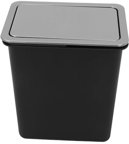 CAXUSD Poubelle de Cuisine Encastrée Acier Inoxydable avec Couvercle à Bascule Intégration Encastrée pour Plan de Travail Couvercle Pivotant Hygiénique Design Compact et Résistant Aux