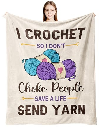 Xutapy Crochet Gifts Blanket 60’’X50’’, Crochet Accessories/Stuff Gifts