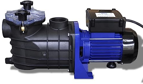Teenpull Schwimmbadpumpe Umwälzpumpe Poolpumpe 500W blau mit Thermoplastgehäuse kompakt für Swimmingpool Filterkartusche und Whirlpool Wasserpflege zur effizienten Wasserqualität
