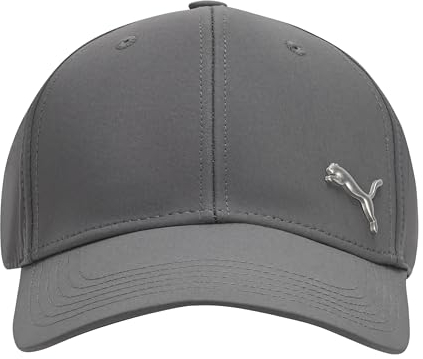 PUMA Unisex-Erwachsene Stretch Fit Cap Baseballkappe, Grau/Silber, S/M