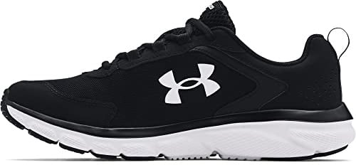 Under Armour Men's Charged Assert 9 Running Shoe, Black/White, 11 M US