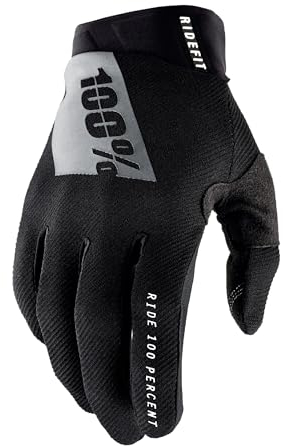 100% Ridefit Handschuhe, Erwachsene (Schwarz, X-Groß)