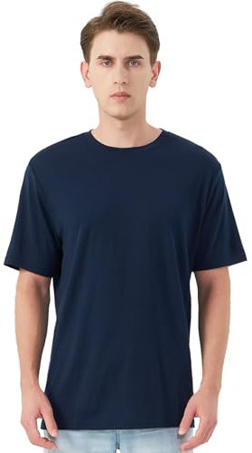 Merino Protect 100% Merino Shirt Herren Kurzarm Geruchsresistent Merinowolle Unterwäsche Leicht Wandern Reisen T-Shirt Weich Unterhemd