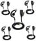 UAYESOK Walkie Talkie Headset Security Guard G Shape Radio Earpiece 2 Pin for Motorola CP040 DP1400 GP300 XT420 XT460 CLS1110 CLS1410 Hytera Two Way Radio Accessories with PTT Mic (5 pcs)
