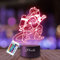 Plexido Nachtlicht Feuerwehrmann Feuerwehr Licht Illusion Lampe 3D Nachttischlampe Geschenk für Kinder Personalisiert Graveur Weltraum Kinderzimmer LED Licht Fernbedienung 16 Farbwechsel