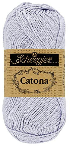 Scheepjes - Scheepjes Catona 399 Lilac Mist Yarn - 10x10g