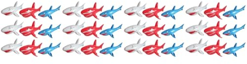 GANAZONO 36 STK Aufblasbarer Hai Strand Aufblasbares Tier Tropisches Aufblasbares Spielzeug Aufblasbarer Fisch Strandparty-Dekorationen Aufblasbarer Tierschwimmer PVC Kind Delfin Schwimmbad