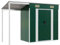 vidaXL Capanno Giardino con Tetto Esteso Verde 277x110,5x181cm Acciaio