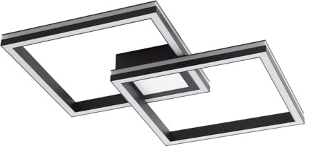 Lucande LED Deckenlampe dimmbar, RGB Backlight wechselbare Lichtfarbe (2700-6500K) Fernbedienung App Steuerung Wohnzimmerlampe Smart Home Deckenleuchte