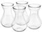 PRETYZOOM Hyazinthenvase, Glasvase, kleine Blumenvase, transparent, Hydrokulturvase, Blumenzwiebeln, Knospenvasen, Tischdekoration, Pflanzen, Avocado, Wachstumsvase, Büro, Heimdekoration, 4 Stück