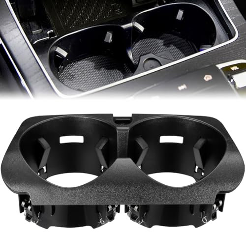 GEARMONSTER Getränkehalter W205, Mittelkonsolen Getränkehalter, Mittelkonsole Becherhalter für W213, Cup Holder Passend für Mercedes C Klasse E Klasse A2056800691, Schwarz