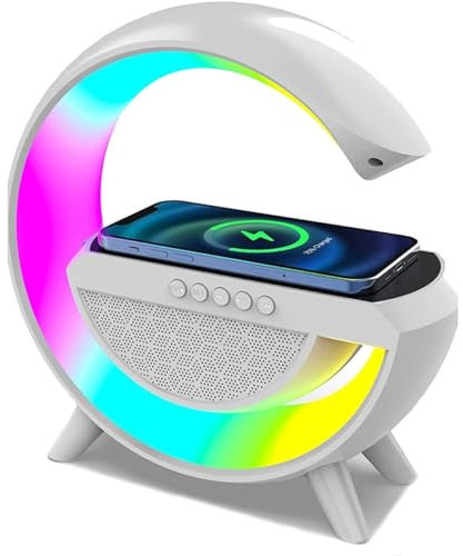 10ELED G-Lamp Ricarica Speaker Wireless LED Altoparlante Bluetooth Lampada Da Tavolo Orologio