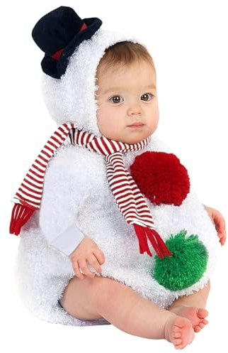 Tutina Neonato 0-3 Mesi Maschio a Maniche Lunghe Accappatoio Neonato Pagliaccetto Set Con Cappuccio Carino Per Alberi Di Natale Per Esibizioni Di Palcoscenico Manica Lunga Tutine 0-12 Mesi