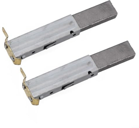 Paquete de 2 cepillos de motor de carbono para aspiradoras industriales y hierro, negro, compatible con modelos 30/60/70/80/90L