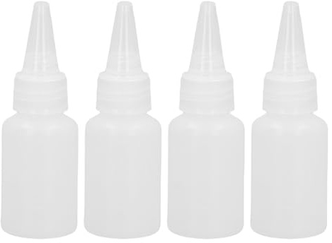Ausla Bouteilles à Presser en Plastique de 100 Pièces, Petites Bouteilles Distributrices de 30ml avec échelle de Mesure pour Les Cosmétiques, Les Lotions et Les Voyages