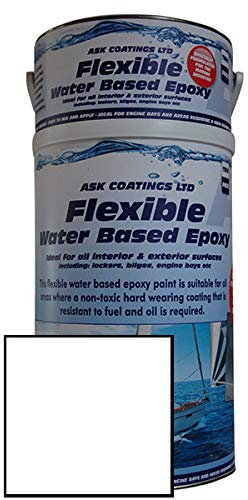 New! Water Based Epoxy Marine Paint for boats, yachts & marine vessels. Interior and exterior use. 5L (White)