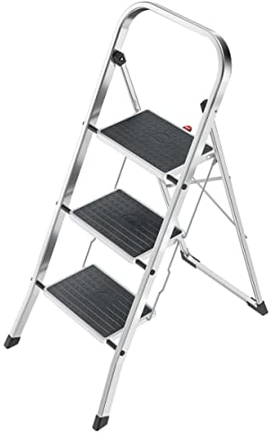 Hailo | Klapptritt K70 StandardLine | Aluminium-Gestell | Tragfähigkeit 150 kg | 3 Stufen | Tritthöhe 690 mm