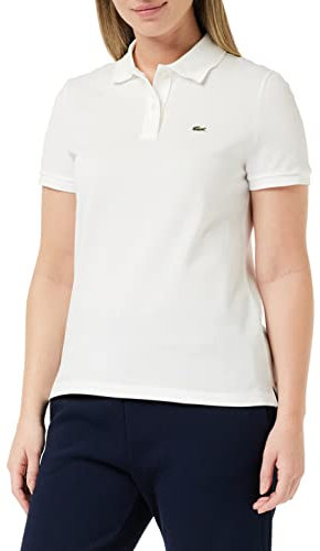 Lacoste Damen Poloshirt Pf7839,Weiß (White 001),46 (Herstellergröße: 48)