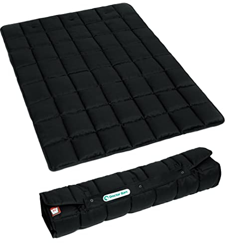 Doctor Bark Portable Hundedecke, praktische Reisedecke, Allergiker geeignet - waschbar bei 95°C Größen erhältlich (one Size, Schwarz)