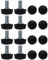 sourcing map 16 Pcs Pieds de Nivellement Meuble Réglable M6 x 10 x 16mm Pied de Meuble, Protecteurs de Sol pour Meubles de Maison, Armoires, Pieds de Table