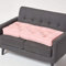 Homescapes Langes Sitzkissen rosa 100x48 cm, Dicke Sofa-Auflage gepolstert, Sitzauflage Sofa mit Baumwollbezug