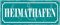 Schatzmix Spruch Heimathafen (blaues Schild mit Ankern) Metallschild 27x10 Deko tin Sign Blechschild, Blech, Mehrfarbig, 27x10 cm