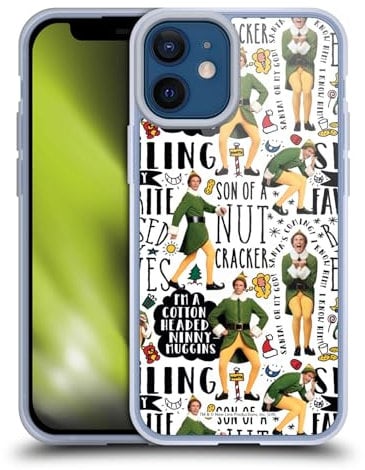 Head Case Designs Offizielle Elf Movie Freund Muster Grafiken 2 Gelhülle [Militärischer Schutzgrad] Kompatibel Mit Apple iPhone 12 Mini Und Kompatibel Mit MagSafe