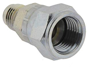 Reduziernippel mit JIC Gewinde UNF 1/2 - 20 (AG) - UNF 1/2 - 20 (IG) Stahl verzinkt