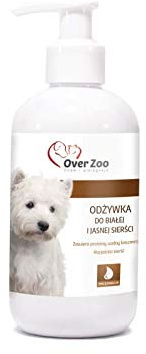 OVER ZOO Weißhaar-Konditionierer 250ml Spezialpflegemittel für Weiß- und Hell-Hunde