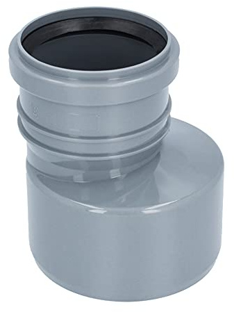 HT Übergangsrohr Ø DN 110/75 mm Grau | PP Lang Reduzierung Muffe HT Reduktion Rohrreduzierung Reduzierstück | Kanalrohrsystem Abwasserrohr Heißwasser/Chemische Beständigkeit | Abwasser Installation