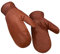 Harssidanzar Thermo-Handschuh für Herren, Lammfell, Outdoor-Leder-Fäustlinge, Thermolite-gefüttert, GM033, Cognac, Medium