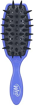 WetBrush Custom Care Behandlungsbürste, um das Produkt gleichmäßig zu verteilen, hilft Haarausfall und Bruch zu reduzieren, mit zusätzlichen Drainagelöchern, für alle Haartypen, Lila