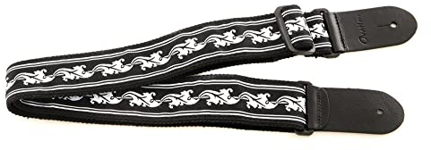 OVATION Gitarrengurt Nylon, Signature Leaf, Schwarz