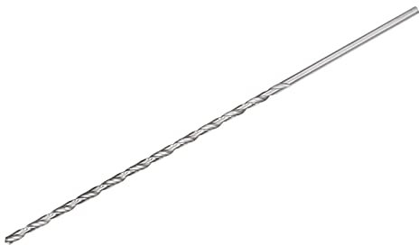 sourcing map 5.5mm Twist Drill Bits, High-Speed Steel Straight Shank Extra Long Drill Bit 300mm Length for Wood Plastic Aluminum