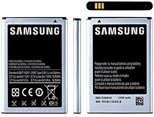 Genuine Samsung Battery EB615268VU 2500mAh 3.7V Li-ion 9.25Wh For Galaxy Note GT-N7000 / Samsung Galaxy Note GT-i9220 / Samsung GT-i9228 (NON - RETAIL PACKAGING)