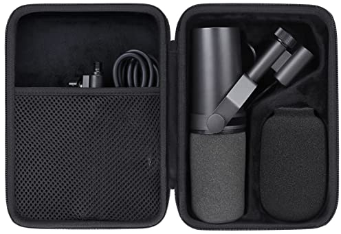 Aenllosi Hard Carrying Case for Shure Microphone SM7dB/SM7B/MV7/MV7X,Only Case (Black)