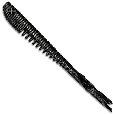 Monkey Lures Hairy Lui 20cm - 2 Gummiköder, Monkey Lures Farbe:Black & Black