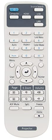 VINABTY Neu 218906000 Ersatz Fernbedienung 2189060 Fernbedienung Ersatz für EPSON Projector 2189060 218906000 Remote Controller