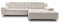 DOMO. collection Ecksofa Merida, Sofa mit Schlaffunktion in L-Form, Eckcouch, Polsterecke, Schlafsofa 304 x 200 x 84 cm (BxTxH), beige