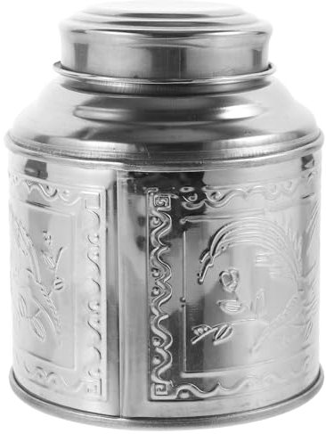 HEMOTON Vakuum Aufbewahrungsbehälter Für Tee Luftdichte Kanister Teedose Edelstahl Frischhaltedosen Teedosen Metall Mit Deckel Für Lose Teeblätter Kaffee Nuss Gewürzbehälter Dose 100G