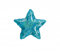 Brandani 40613 - Cuenco para frutas con diseño de estrella marina de cristal de color turquesa y azul, diámetro de 21 cm