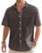 J.VER Mens Shirts Short Sleeve Linen Shirt Summer Casual Button Down Regular Fit Lightweight Cotton Holiiday Beach Tops with Pocket Coffee M